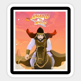 muslim hero khalid bin walid Sticker